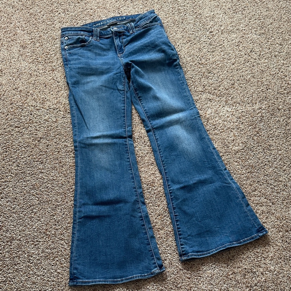 American Eagle Outfitters Medium Blue Flare Jeans